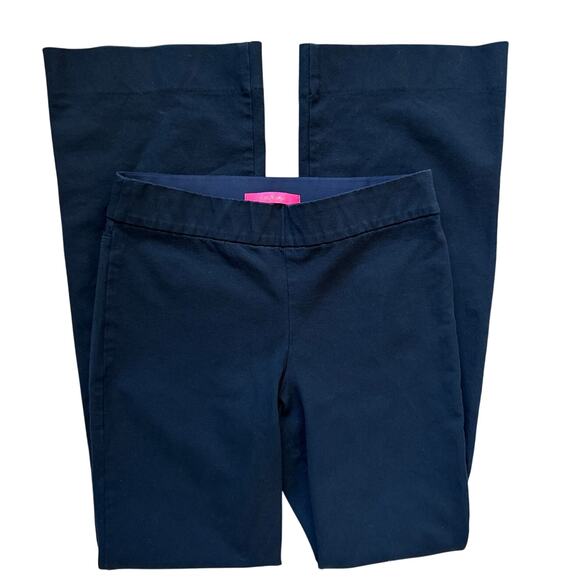 Lilly Pulitzer Merrin Bi-Stretch Boot Pull-On Pants Navy Size 4 - Picture 7 of 11